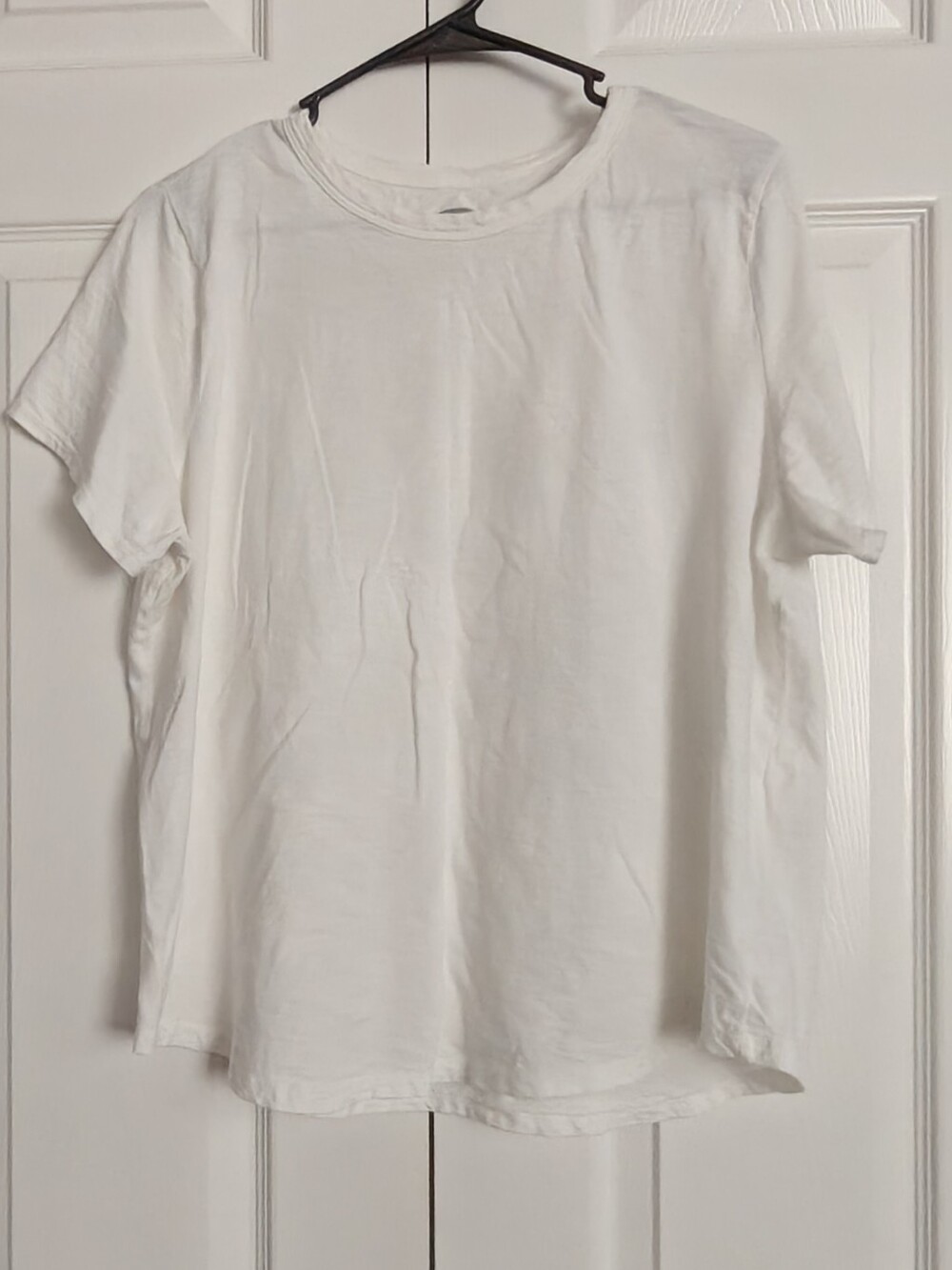 Old Navy Classic Plain White Crewneck T-Shirt, Size XL